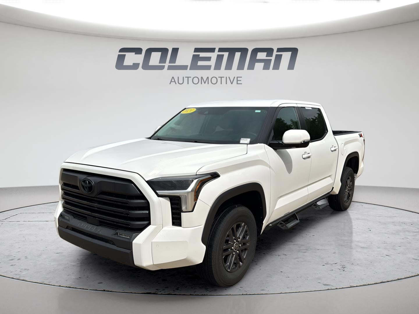 2024 Toyota Tundra SR5 in Ice Cap — front three-quarter view
