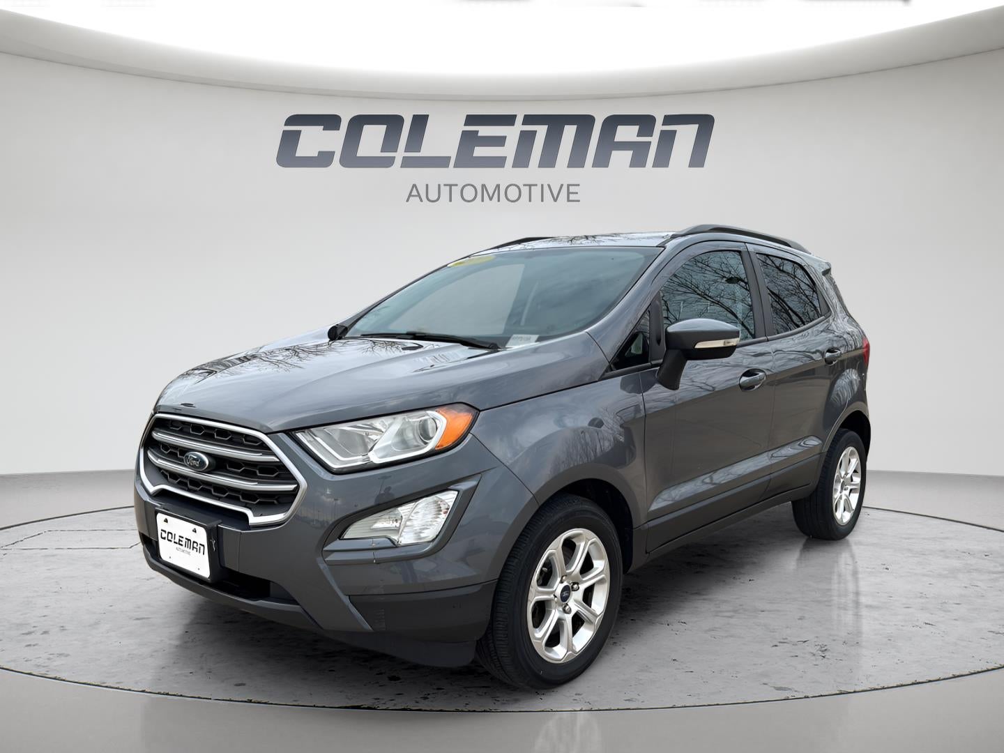 2020 Ford EcoSport SE in Smoke Metallic — front three-quarter view